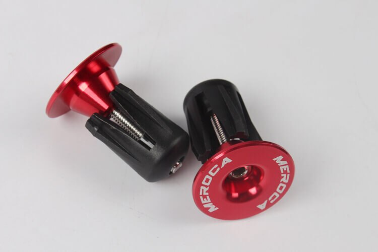 MEROCA-Tapones para manillar de bicicleta de montaña, accesorios para manillar de bicicleta de carretera, tapas expansibles, mango de aleación de aluminio, decoración de bicicletas en varios colores