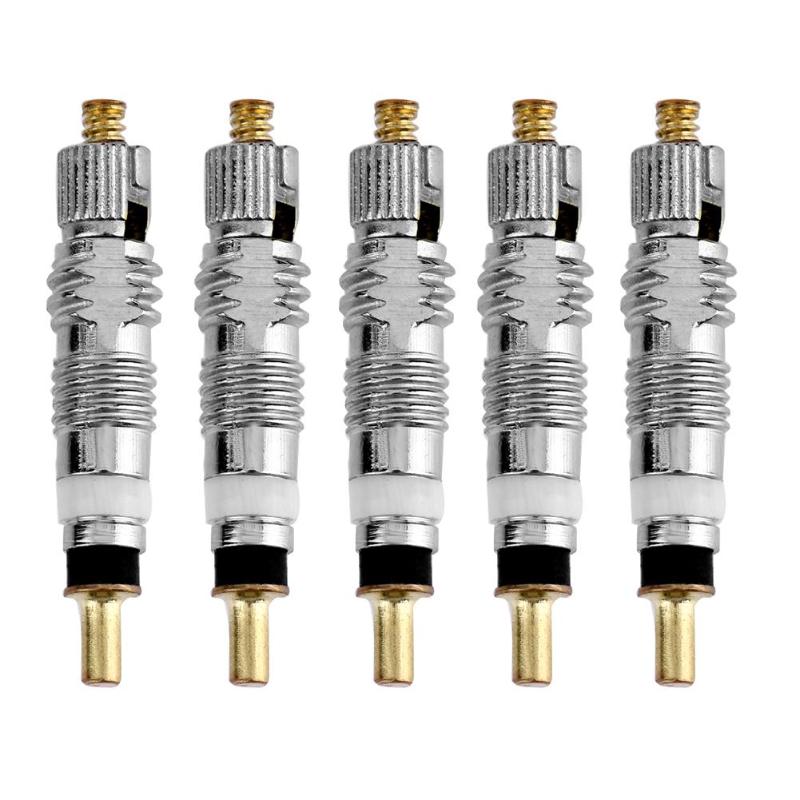 Presta Valve Core Bicycle MTB Road Bike Silver Detachable Valve Cores Tire Service Parts Replacement Detachable Valve Core: 5PCS