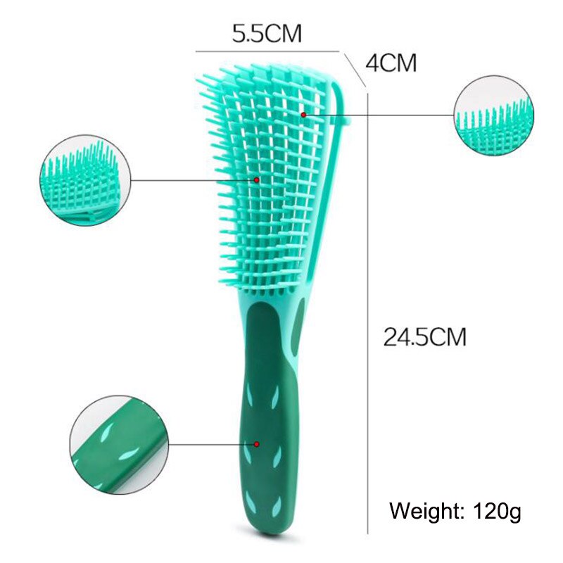 Detangling Hair Brush Hair Comb Octopus Comb Hair Scalp Massager for Adults & Kids Hair Kinky Wavy Detangler Comb & Brush