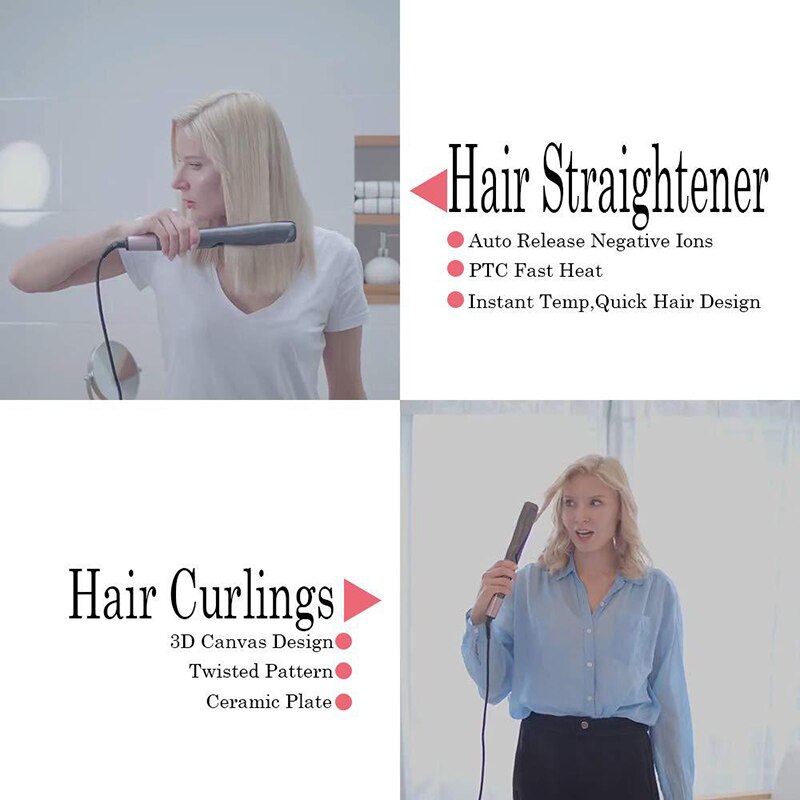 Plancha helicoidal para rizar el cabello plancha rizadora alisadora de pelo alisadora