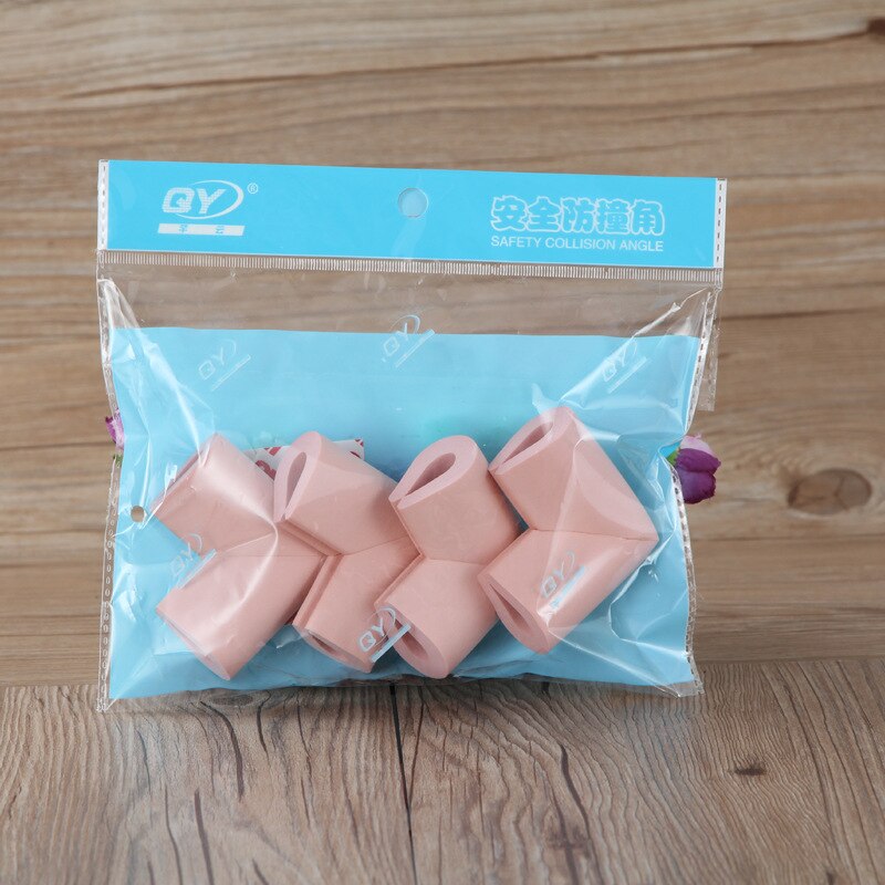 12 Pcs U Vorm Foam Baby Veiligheid Hoek Tafel Protector Edge Corner Guards Kinderen Veiligheid Producten Proof Kussen Guard Protector: Pink