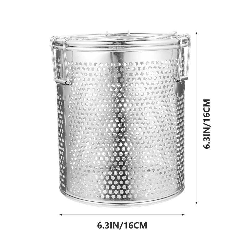 1 Pc Stainless Steel Brine Basket Useful Seasoning Ball Spice Filter (Silver)