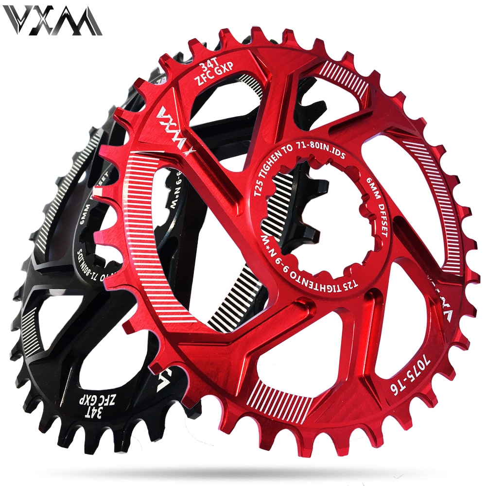 Vxm fietskettingblad 30t 32t 34t 36t 38t smal breed fietskettingblad voor gxp  xx1 x9 xo x01 cnc  al7075 crankstel fietsonderdelen