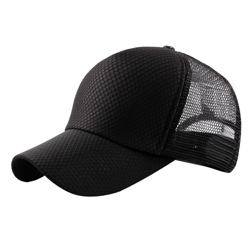 Tennis Cap Casual Style Sunshade Polyester Mesh Hat Headwear Outdoor Sports Wear With Adjustable Back Closure Running: B