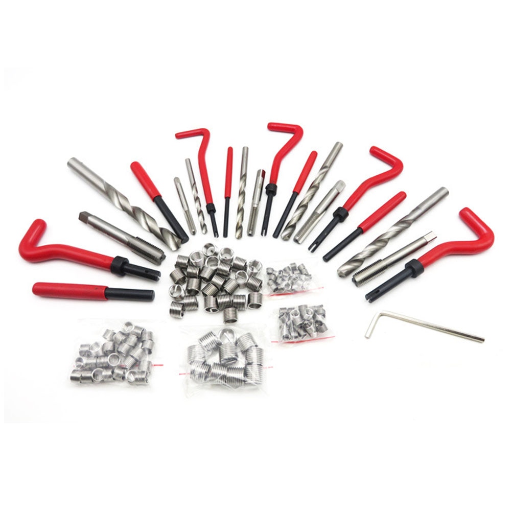 131 Pcs Engine Block Restoring Damaged Thread Repair Tool Kit M5 M6 M8 M10 M12