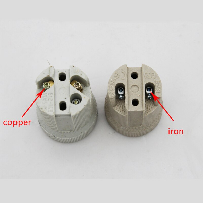 2pcs E27 Ceramic Lamp Cap Screw E40 Lamp Holder Pottery and Porcelain E14 Bases for Ceiling Lamp Retrofit