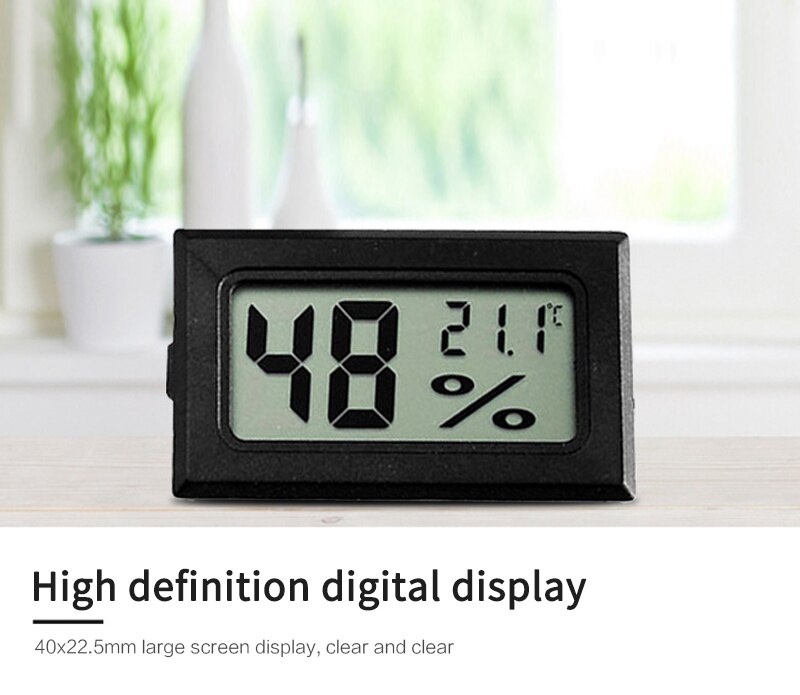 mini LCD cyfrowy miernik wilgotności termometr czujnik termo-higrometryczny samochód/Dom LCD automatyczny monitorowanie temperatury wyświetlacz czujniki