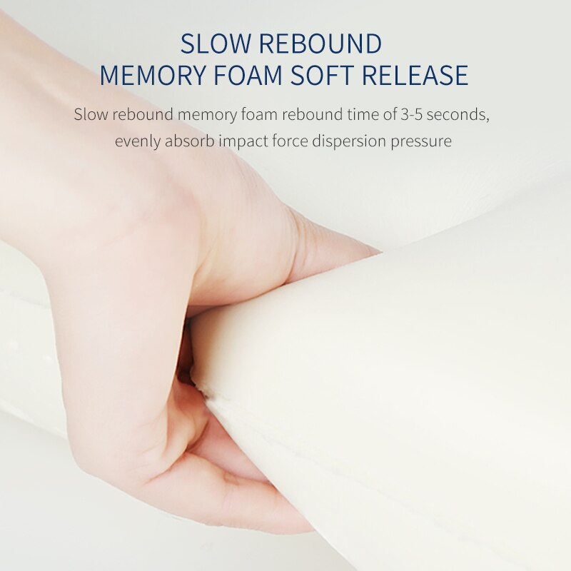 Reiskussen van traagschuim, nekkussen, comfortabele en ademende hoes, machinewasbaar, reisset voor in het vliegtuig