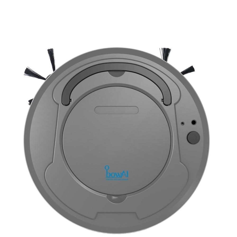 1800Pa 3-in-1 Automatic Smart Robot Vacuum Cleaner USB Rechargeable Multifunctional Dry Wet Sweeping Robot Household Appliance: Dark Gray