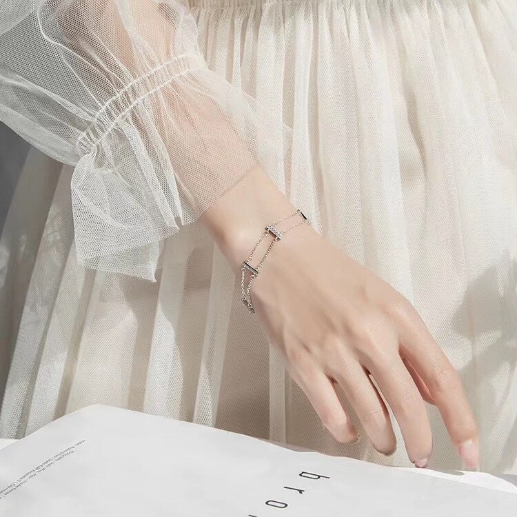 POFUNUO Dames Armband - Trendy Ster Bedel - Koperlegering Metaal - Klauwsluiting Manchet
