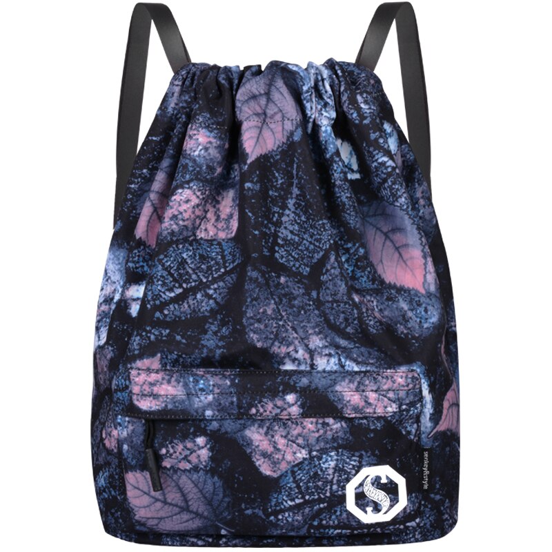 Sport Bag Gym Bag Backpack Waterproof Nylon Convenient Pocket Travel Bags Large Capacity Sac Femme Bag For School Teen Girls: Mulberry Leaf