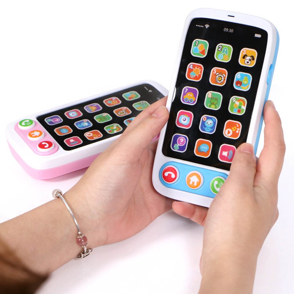 Juguete de simulación de bebé para teléfono móvil, canciones musicales de aprendizaje para teléfono móvil, juguetes educativos para niños con sonido de animales
