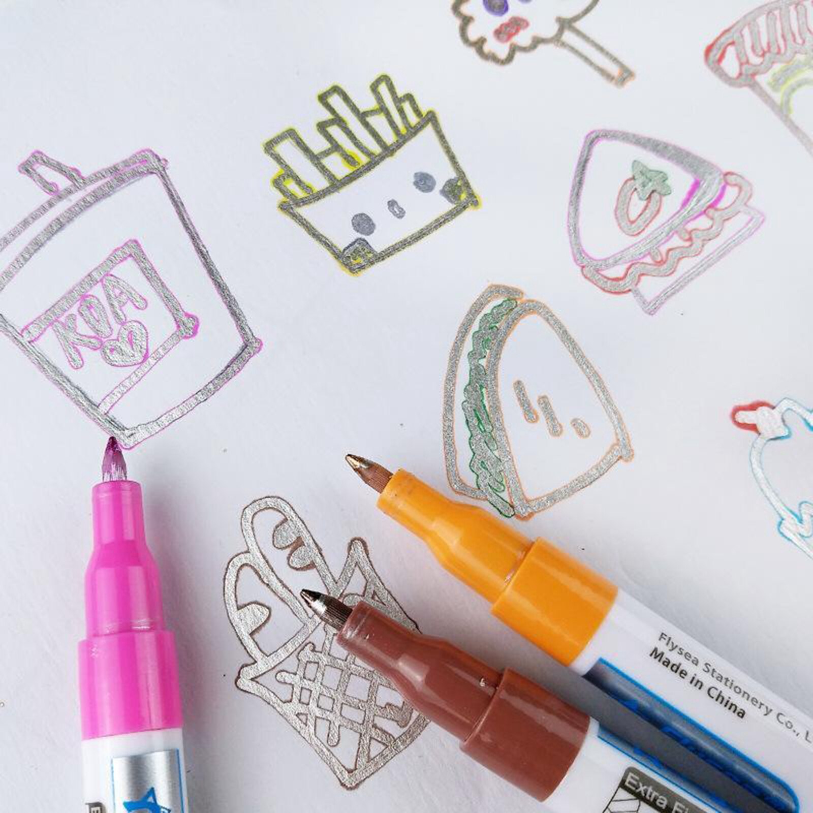 Flamastrami robić malowania dla malowanie kamieni kamienia ceramiczne szkło rocka markery