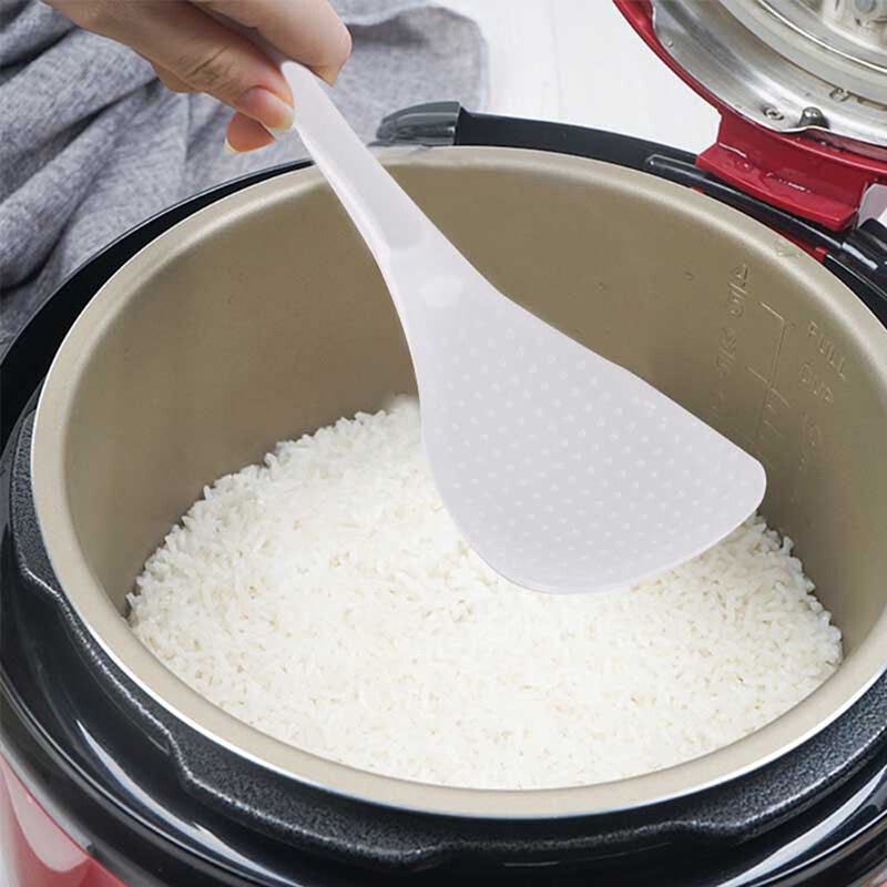 2 stuks transparante rijst lepel non-stick rijst lepel creatieve plastic lepel keuken servies