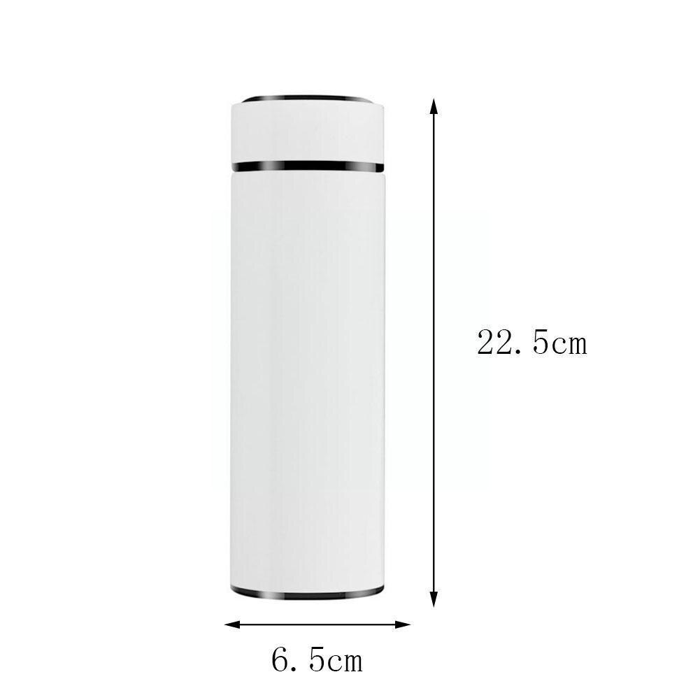 480ml Smart Water Bottle Digital LED Temperature Steel Cup Flask Male Business Water Female Display M8Y6