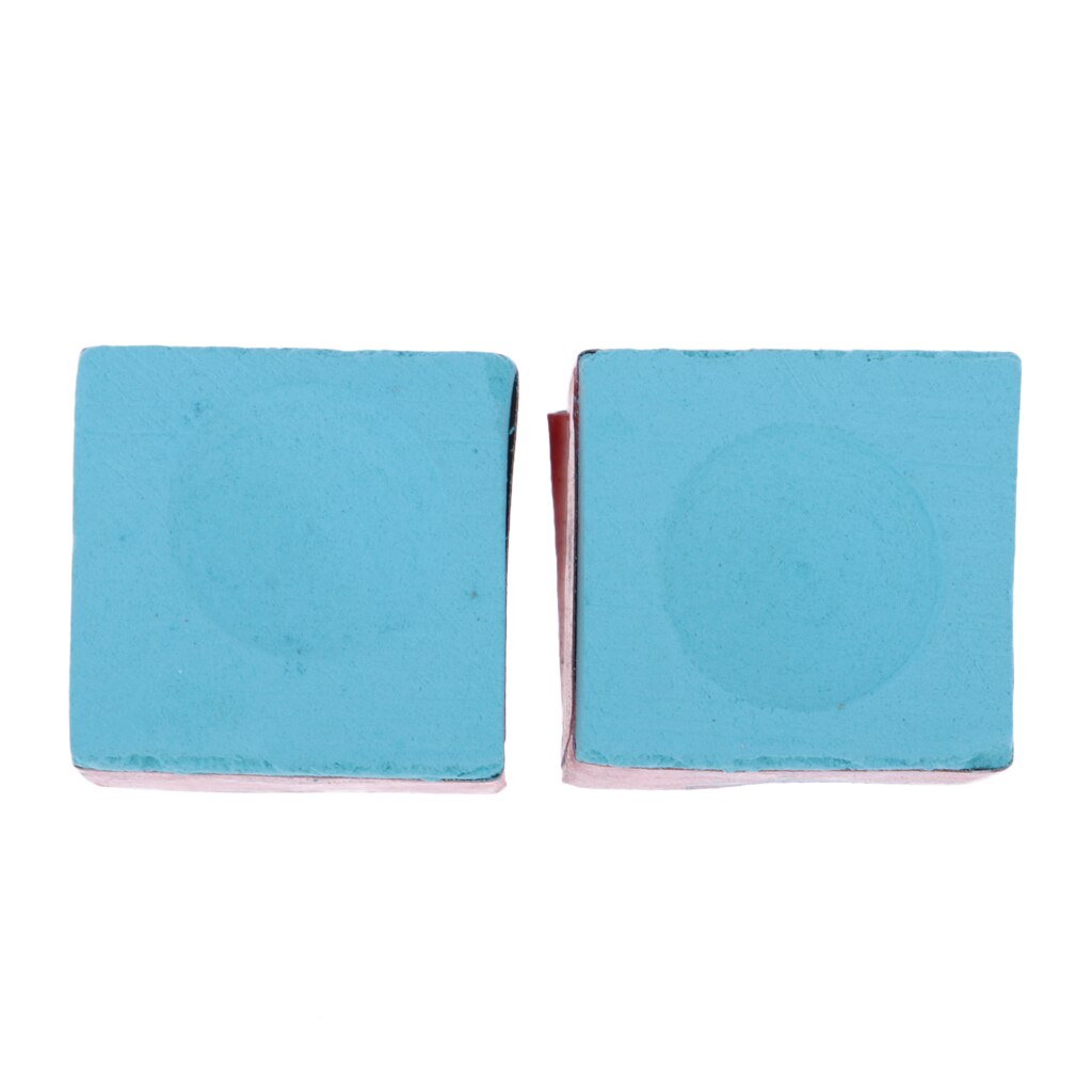 Tiza para billar , 1 caja grande (12 piezas), color azul Premium