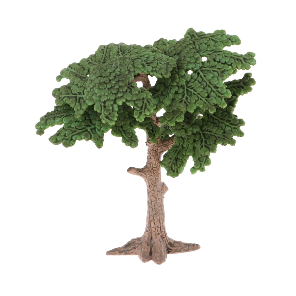 10cm -24cm Height Plastic Model Tree Garden Diorama Landscape Green Layout