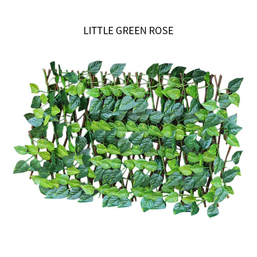 Greenery Walls Simulation Fence Telescopic Fence Balcony Privacy Screen Garden Fence Artificial Garden Plant Fence UV Protected: G