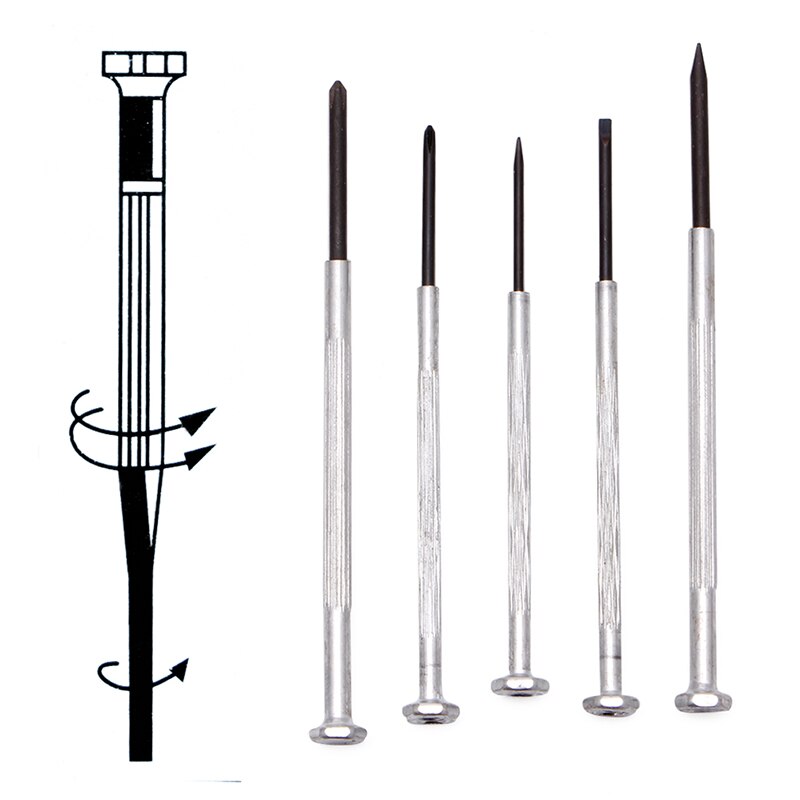 5X/Set Precision Screwdriver Micro Jewelers Mini Watchmakers Tools