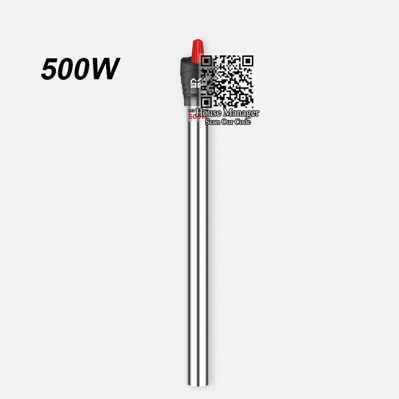 Aquarium Fish Tank Adjust Temperature Controller Stainless Steel Heating Rod, 25~500W Submersible Aquarium Heater for Fish Tank: 500W 320mm / US Plug adapter