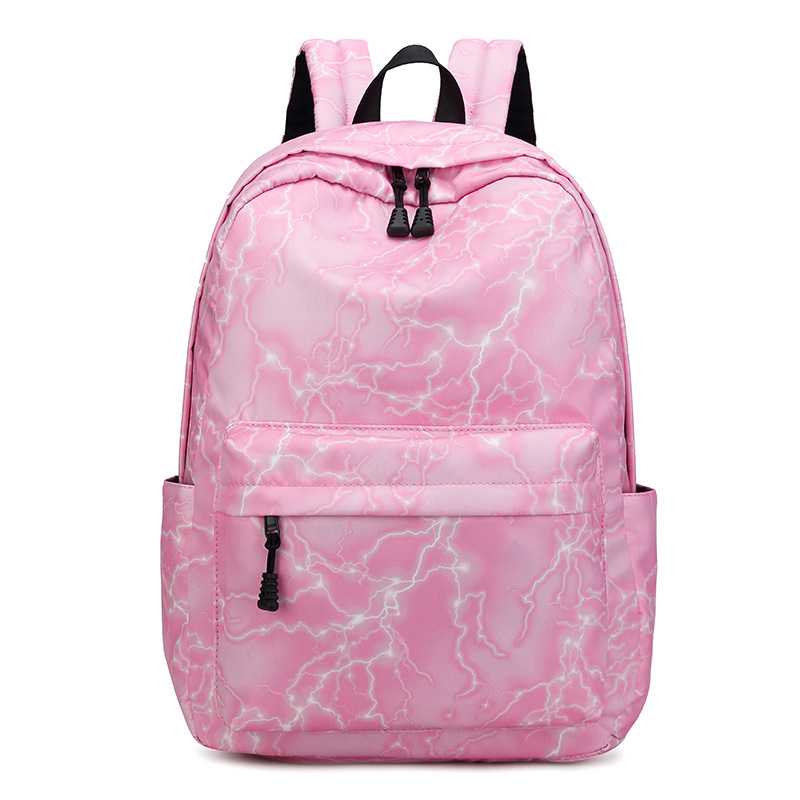 Atinfor Nylon Frauen Wasserdichte Rucksack Mädchen Täglichen Buch Tasche Schule Taschen für Teenager: Rosa