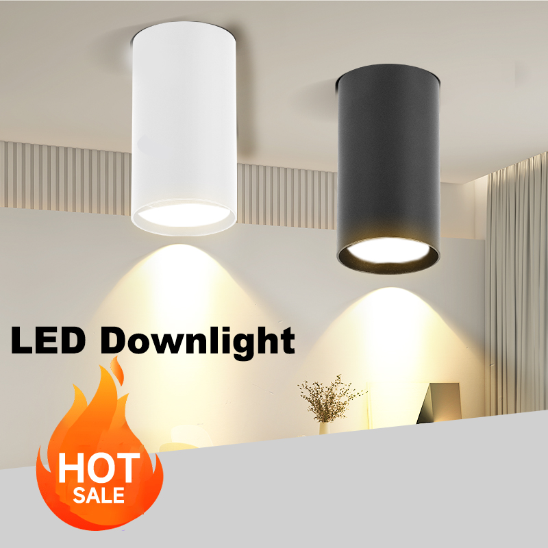 Gu10 led downlight utskiftbar pære 110v/220v taklamper utenpåliggende interiør soverom stue butikk hjem led spotlights