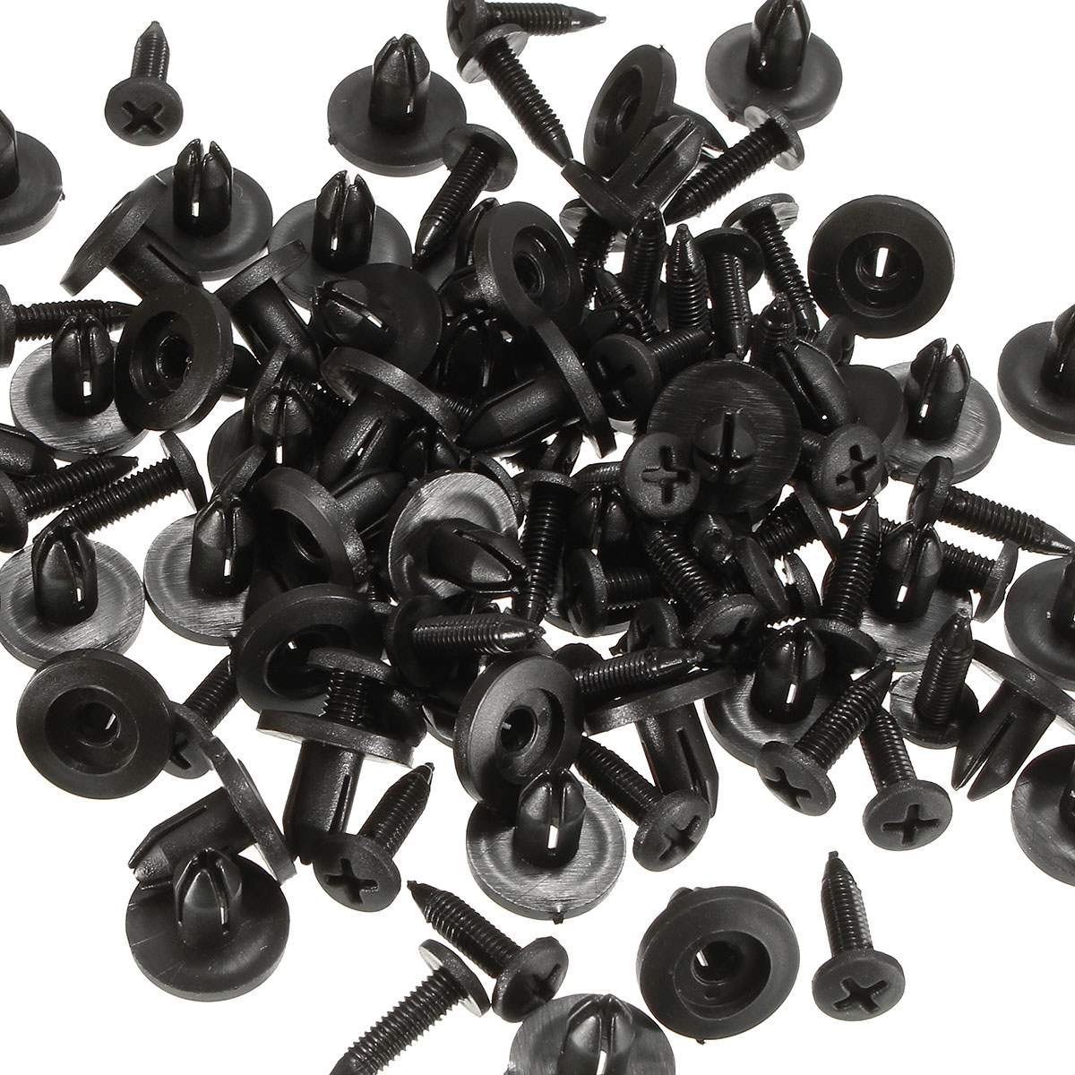 Iksnail auto støtfanger feste 6mm 8mm hulls nagleholder skyve motordeksel bildør trim panel klips fester for toyota 50 stk