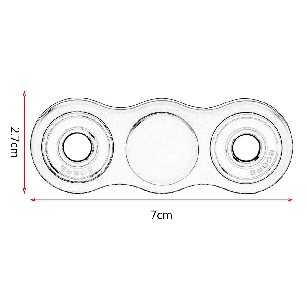 New Hot Liscia Contorno Tre Fori Del Nitruro Di Silicio Cuscinetto Lungo Tempo Ridurre Lo Stress Dito della Mano Spinner Giocattolo Regalo Per I Bambini