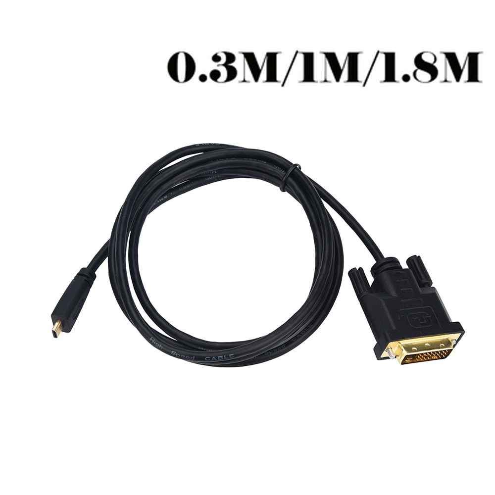 Full Hd 1080P Micro Hdmi Male Naar Dvi Male Adapter Converter Kabel Voor Hdtv Micro Hdmi Naar Vga Converter kabel