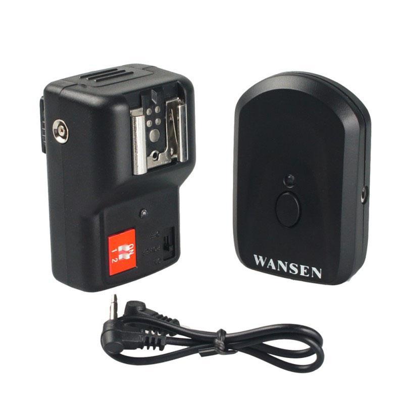 WANSEN PT-04GY trasmettitore Radio Flash/sincronizzatore Flash Speedlite remoto senza fili per fotocamera Canon Nikon Olympus DSLR