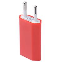 USB Travel Charger EU Plug AC 5 V for IPhone 4 4s 5 Wall Charger for Samsung Galaxy S3 S4 Note 3 Note 4 J25 USB Adapter: Red