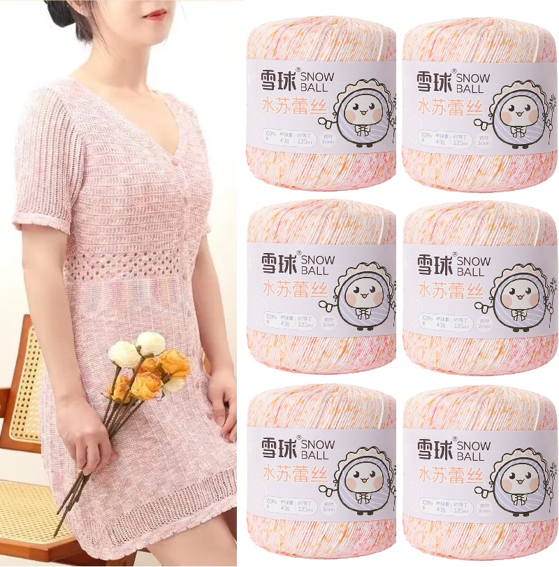 Katoen Maat 3 Kant Garen Voor Hand Breien, Haak Draad, Lange Nietje, Gemerceriseerd, Diy Truien, Hoed, 40G Bal,