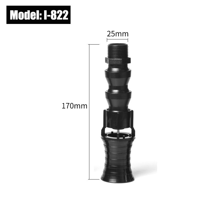 Adjustable Direction Vortex Water Flow Accelerator Aquarium Fish Tank Rotating Water Outlet Nozzle For Hose Thread 1/2" 3/4'' 1': 25mm