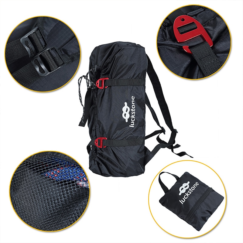 Klimmen Touw Zak Klimmen Krijt Zak Draagbare Outdoor Veiligheid Touw Waterdichte Verstelbare Vouwen Accessoires Klimmen Apparatuur