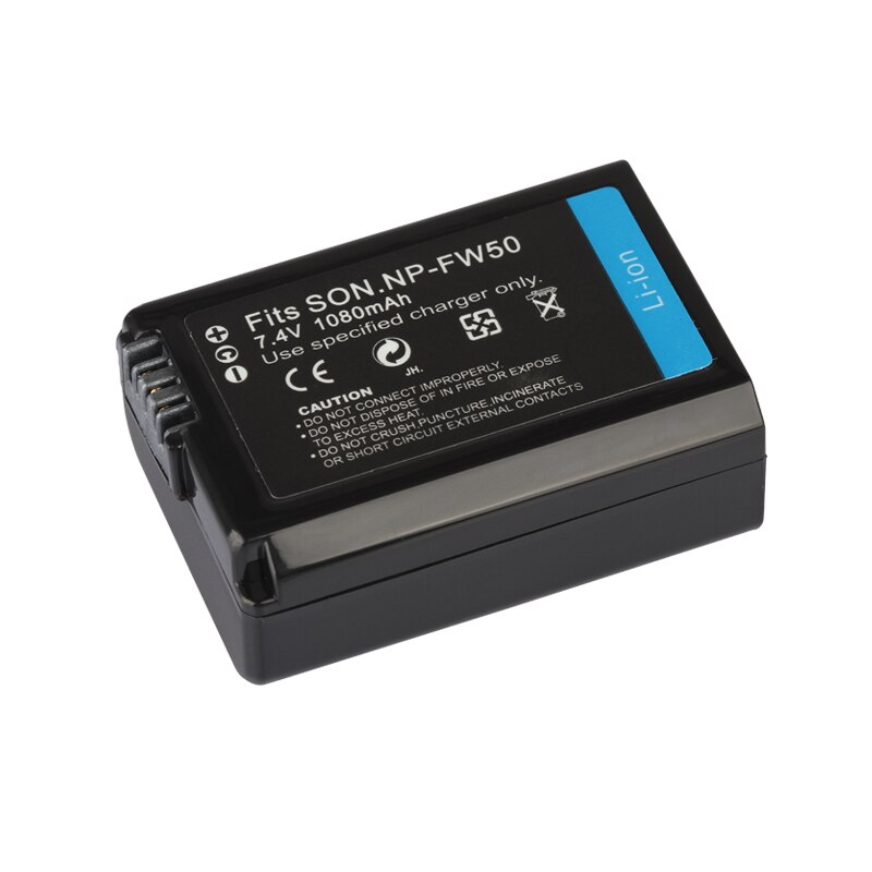 NP-FW50 NP FW50 cargador de batería para Sony Alpha a7 a7rii alfa 7R a7R Alpha 7S a7S a3000 a5000 a6000 a6300 a6500 1080mAh Cámara