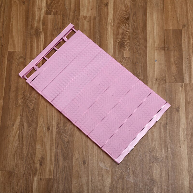 Adjustable Closet Organizer Shelf Wardrobe Space-saving Rack Cabinet Holders Wall Mounted Kitchen Bathroom Storage Rack Shelf: Pink / 50