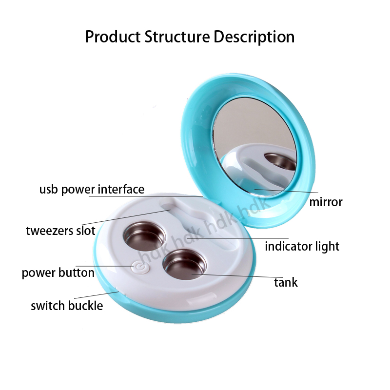 4 Ml 5W Mini Ultrasone Contact Lens Cleaning Machine Contact Lens, Cosmetische Lens, C, Orhokeratology Lens
