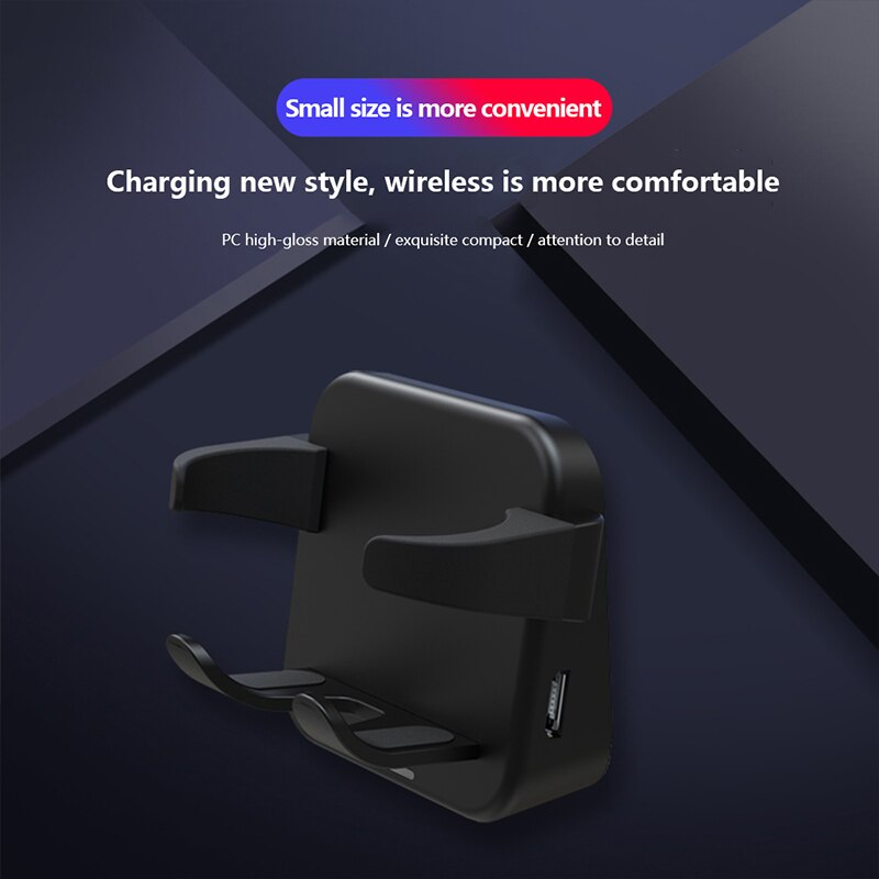 QI Wireless Charger Car Air Vent Charging Stand for Apple Airpods Air Pods 1 2 Airdots Earphone Quicharge Induction Dock Bracket
