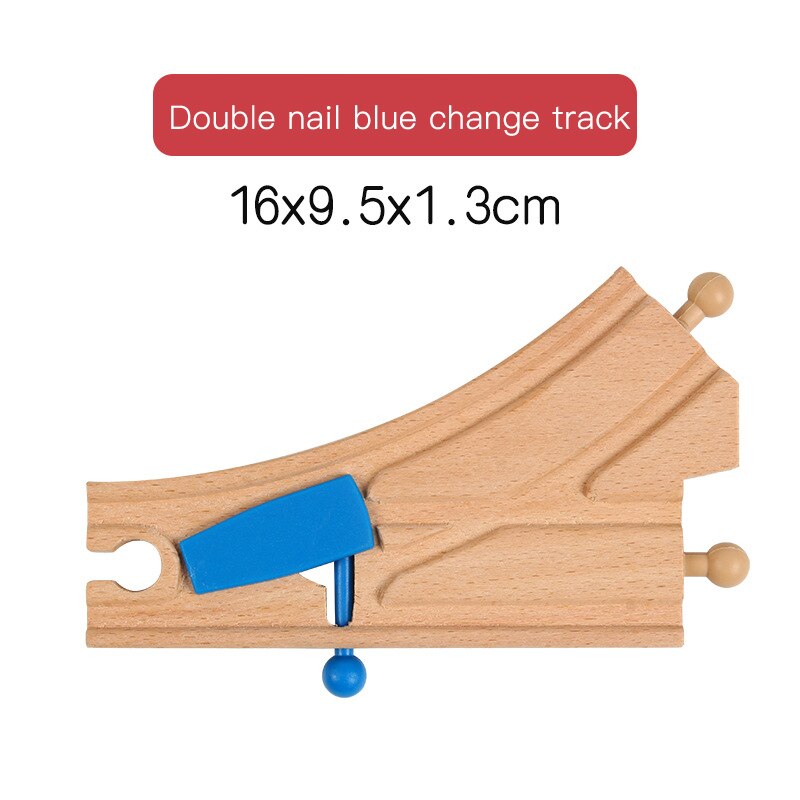 DIY Wooden Railway Track Toy Universal Accessories Competible for Thoman Track Educational Rail Train Toys for Children: 9