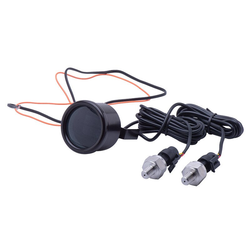 2&#39;&#39; 52mm Dual display Air Suspension Gauge Air Ride Air Pressure Gauge 20Bar 220Psi With 2pcs 1/8NPT sensors and 2m wire