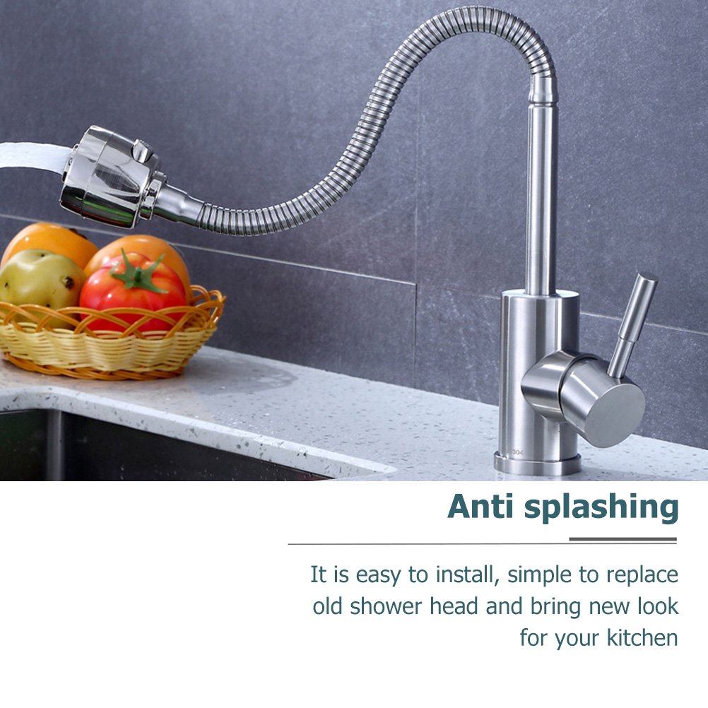 Flexible Rotatable Hose Tap Water-saving Home Kitchen Stainless Steel
