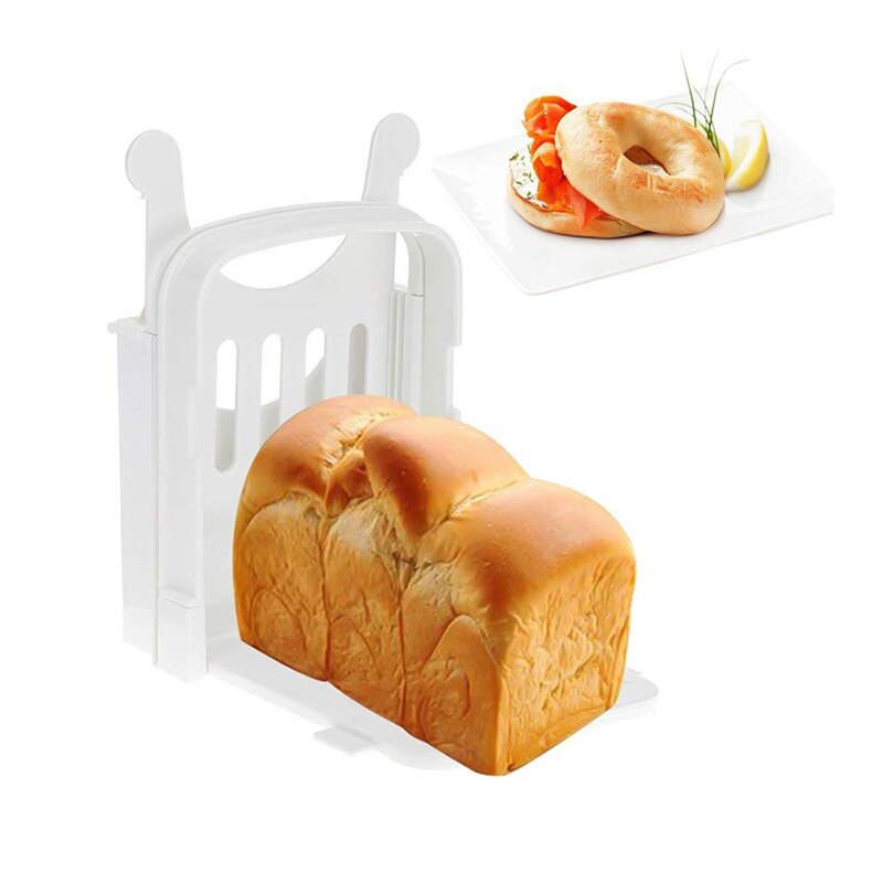 Bread Slicer Guide Adjustable Bread Roast Loaf Slicer Cutter Folding Toast Slicing Mold FP8