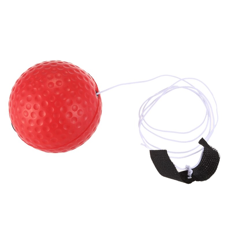 Boxing Reflex Speed Punch Ball Sanda Boxer Raising Reaction Force Hand Eye Training Set Stress Reaction ball red
