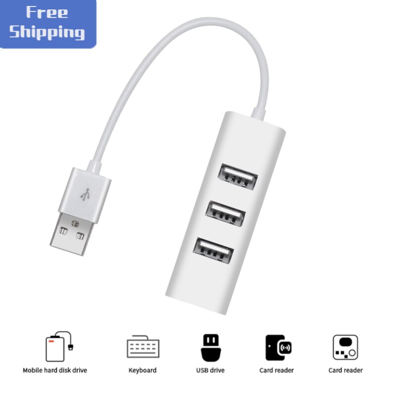 4 Ports USB 2.0 HUB Multi Splitter Expander Multiple Adapter Cable Splitter For Pc Laptop Accessories разветвитель