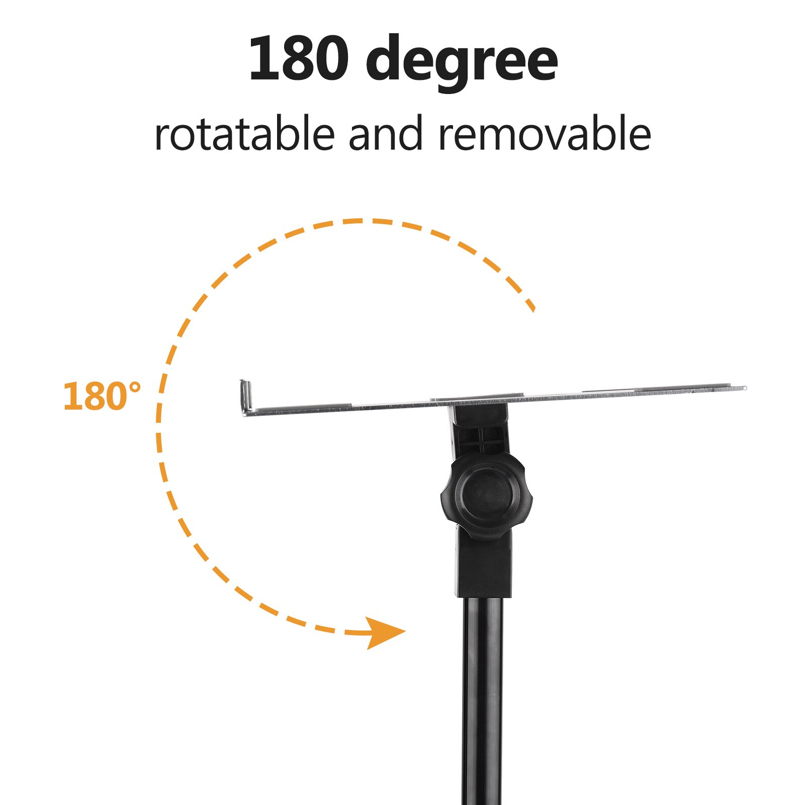 Andoer Projector Stand Tripod Portable Laptop Tripod Stand Adjustable Height 19.6 Inch to 58.6Inch w/ Plate for Projector Laptop