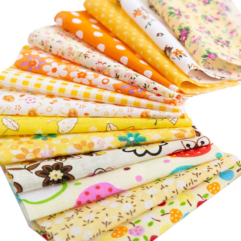 25 Stuks 10*10Cm Bloemen Katoen Patchwork Stof Kerst Bedrukte Stof Voor Naaien Quilt Ambachten TJ0550