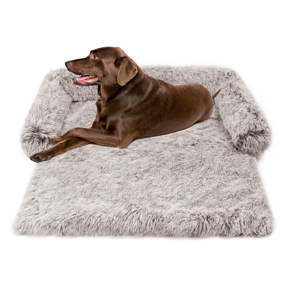 Hond Bed Voor Grote En Kleine Hond Sofa Bedden Pluche Kennel Huisdieren Nest Kussen Honden Levert Winter Slapen Meubels protector