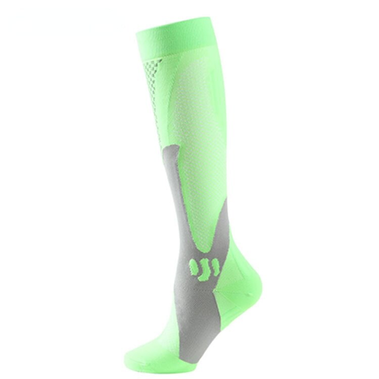 1 Pair Unisex Compression Socks Women Men Anti Fatigue Pain Relief Knee Sports Magic Socks Outdoor Cycling Elastic Socks: green / XXL