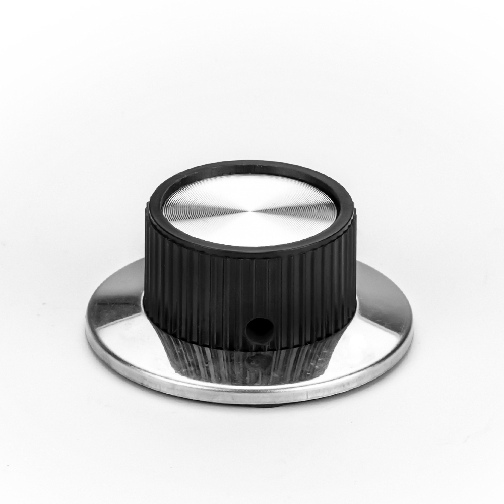 10PCS 6.35mm Knob Shaft Hole Diameter Potentiometer Knob Screw 23.8/29/36.5MM Outer Diameter for 0-9 Numbered