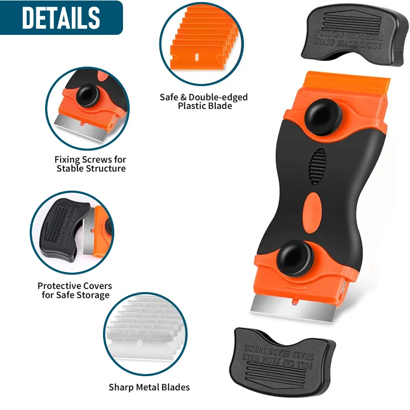 Car Window Tint Kit, Vinyl Scraper Window Film Complete Installation Kit Vinyl Wrap Application Tool Kit KUNAISI